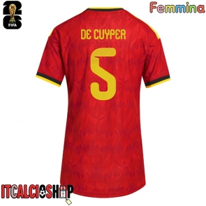 Belgio Maxim De Cuyper #5 Prima Maglia Femmina Mondiali 2026 Manica Corta